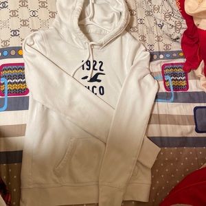 Holister white hoodie